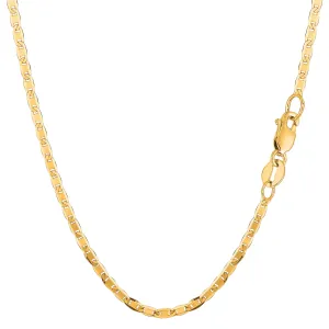 10k Yellow Gold Mariner Link Chain Necklace, 2.3mm