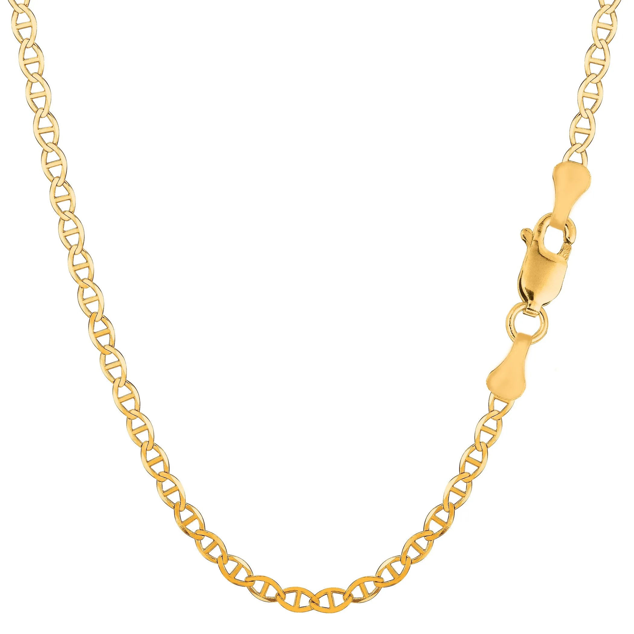 10k Yellow Gold Mariner Link Chain Necklace, 3.2mm