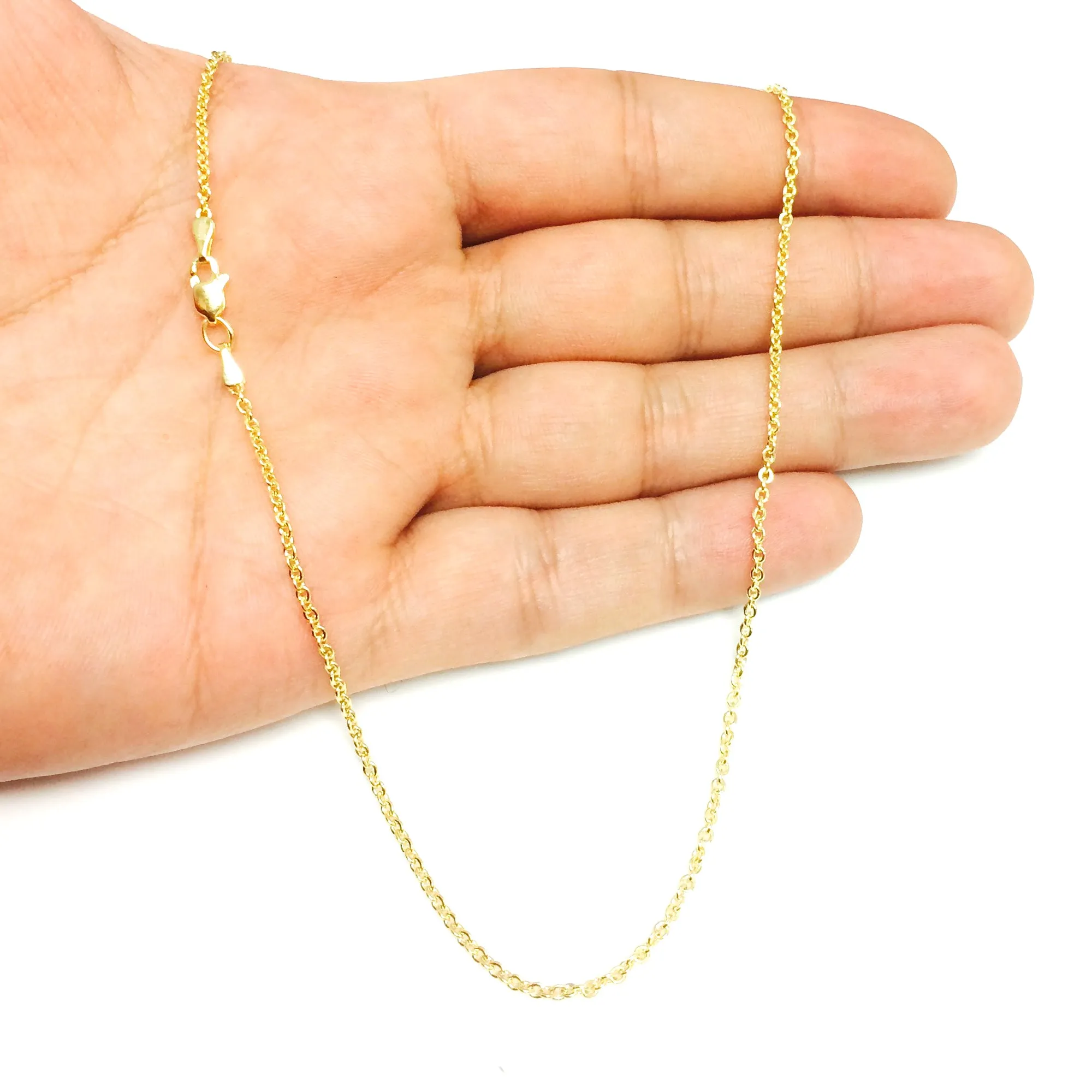 14k Yellow Gold Forsantina Chain Necklace, 1.9mm