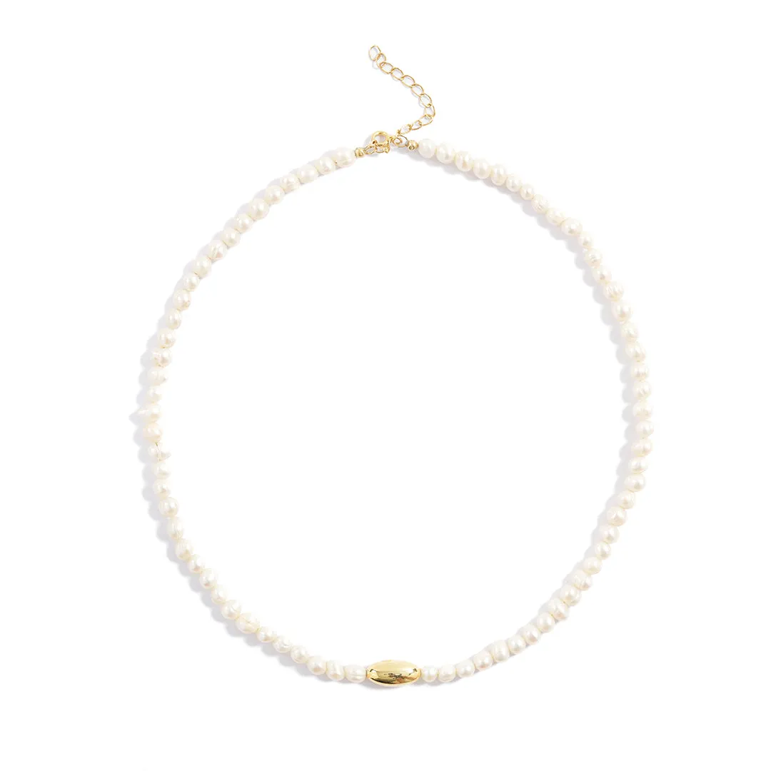 14kt Gold and Pearl Necklace