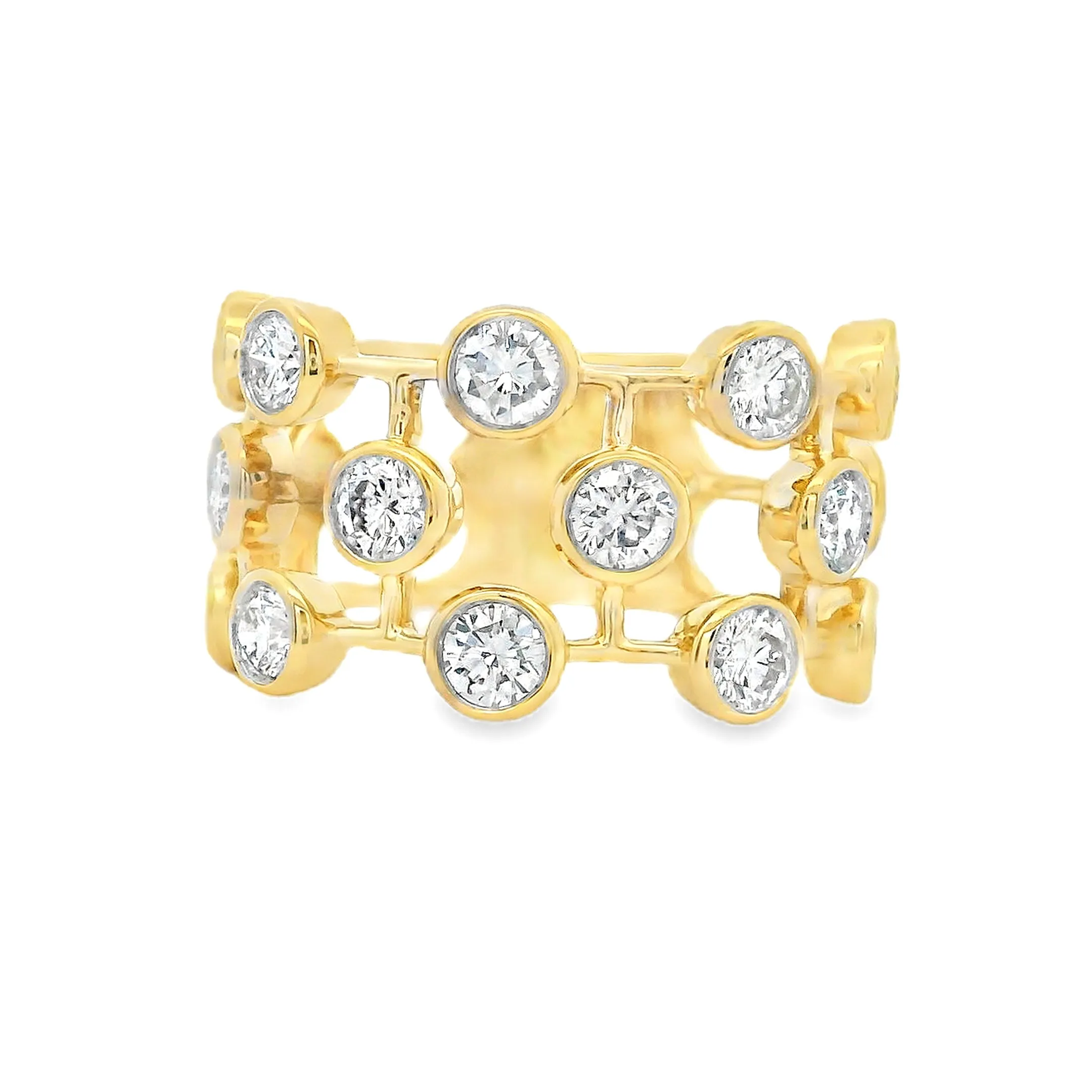 1.72ct 18k Yellow Gold Diamond Ring