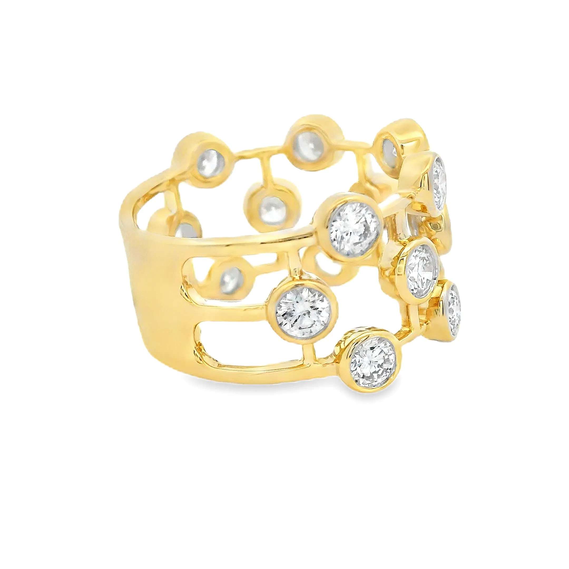 1.72ct 18k Yellow Gold Diamond Ring