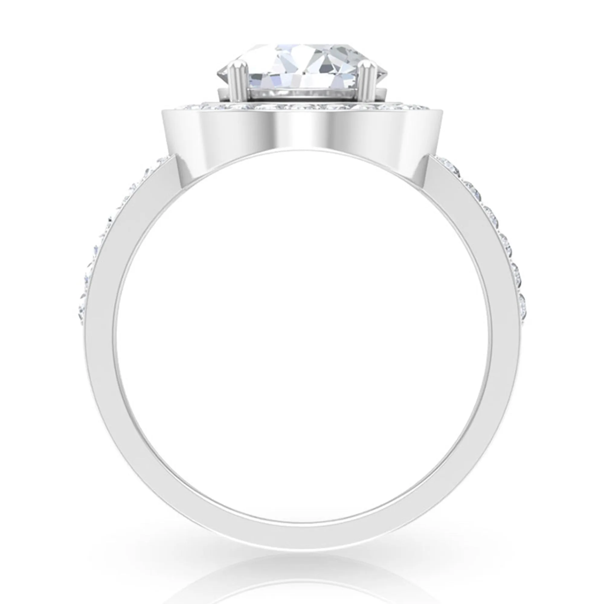 3.25 CT Classic Cubic Zirconia Engagement Ring