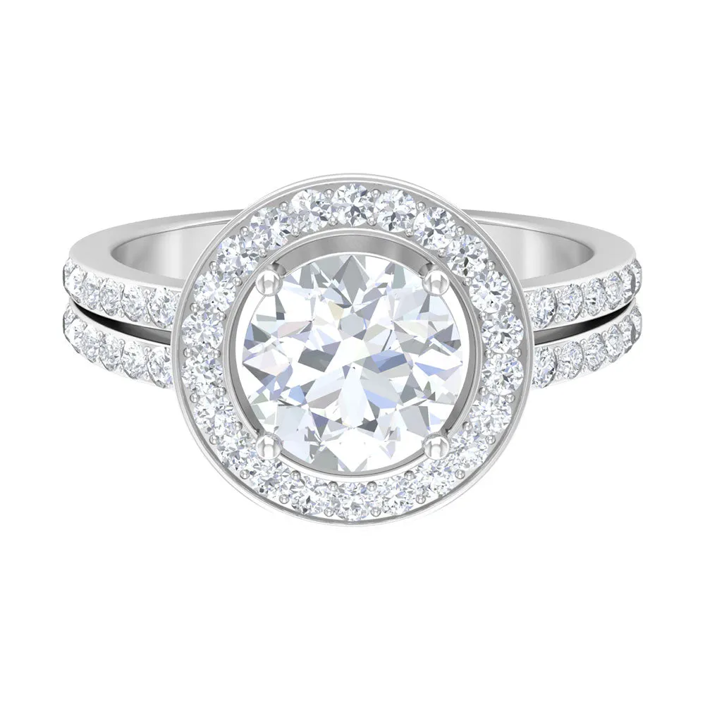 3.25 CT Classic Cubic Zirconia Engagement Ring