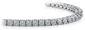 3.50 Carat T.W. White Gold Diamond Tennis Bracelet