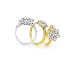 7 Stone Classic Cluster Rings