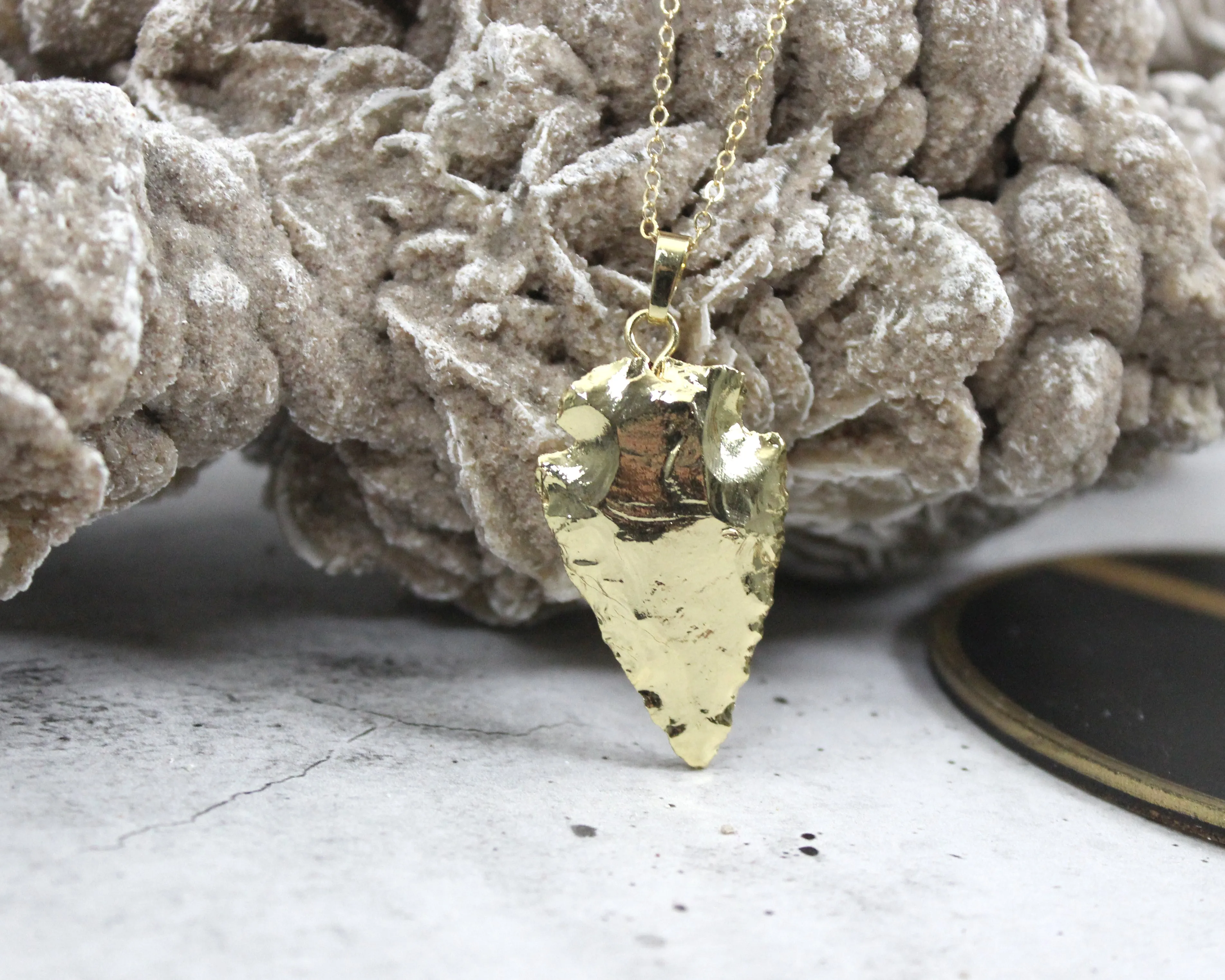 Always Admire // Arrowhead Necklace, 24k Gold Plated, Modern Bohemian // BH-N006