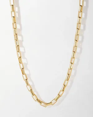 Anchor Chain Necklace - Gold