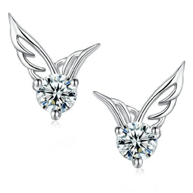 Angel Wings Crystal Earrings