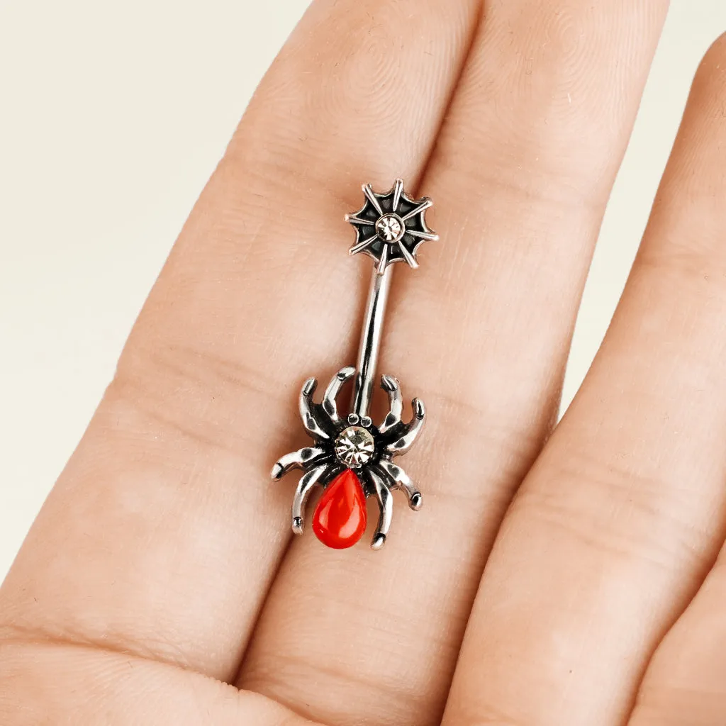 Australia's Redback Belly Button Ring