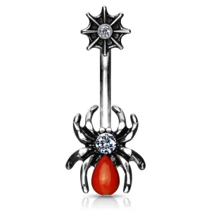 Australia's Redback Belly Button Ring