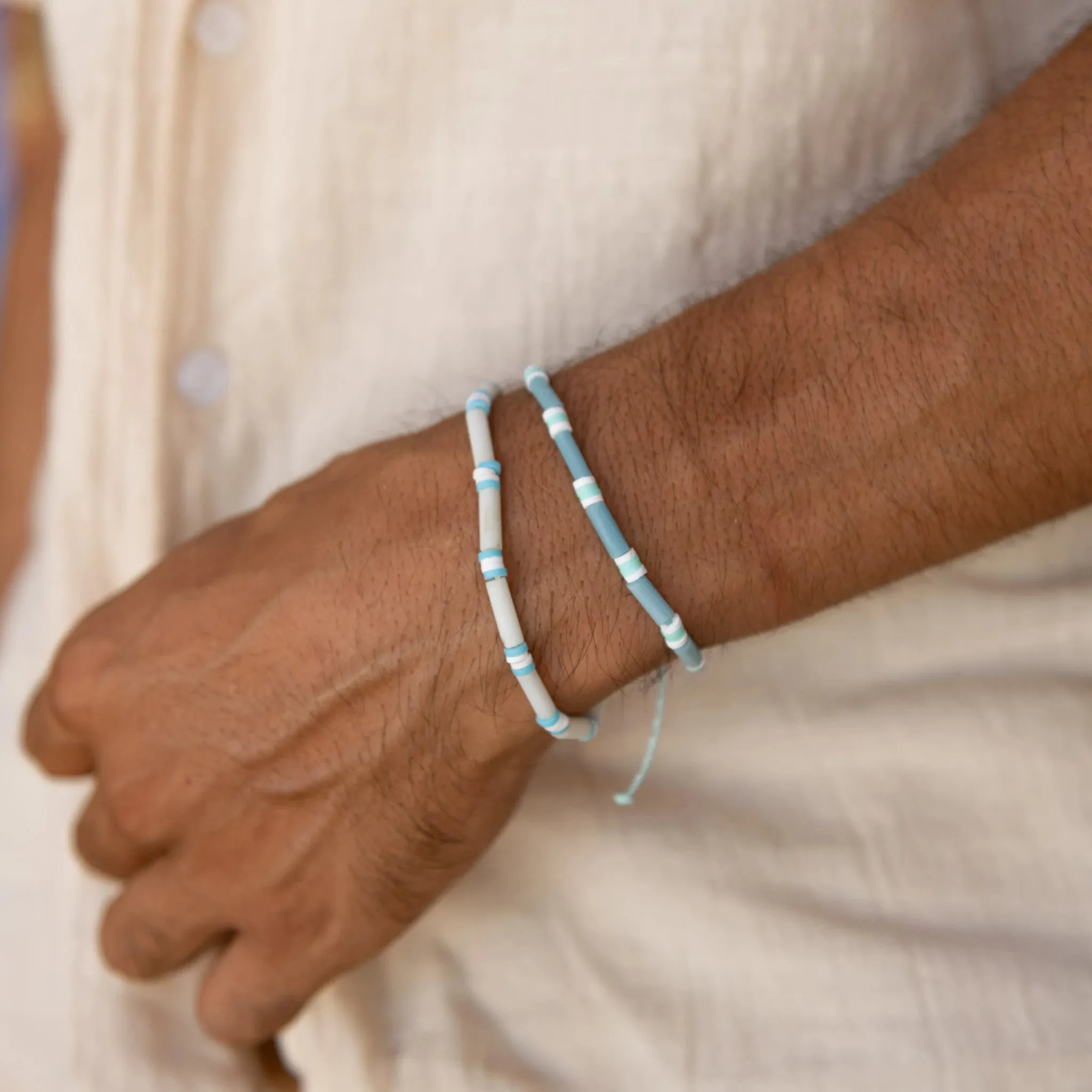 Azure Shores Beaded Bracelet