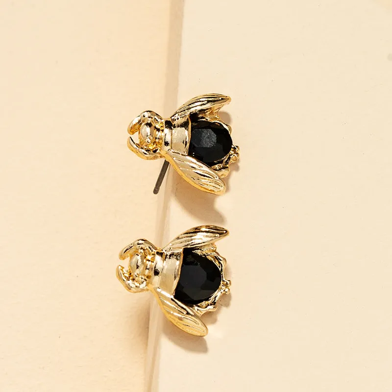 Bee Insect Alloy Earrings Set - Trendy Earrings from Vienna Verve