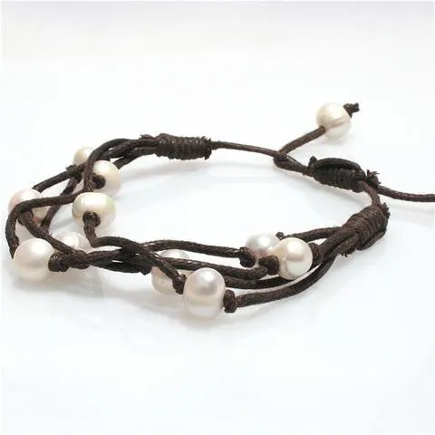 Boho Pearl Bracelet Black