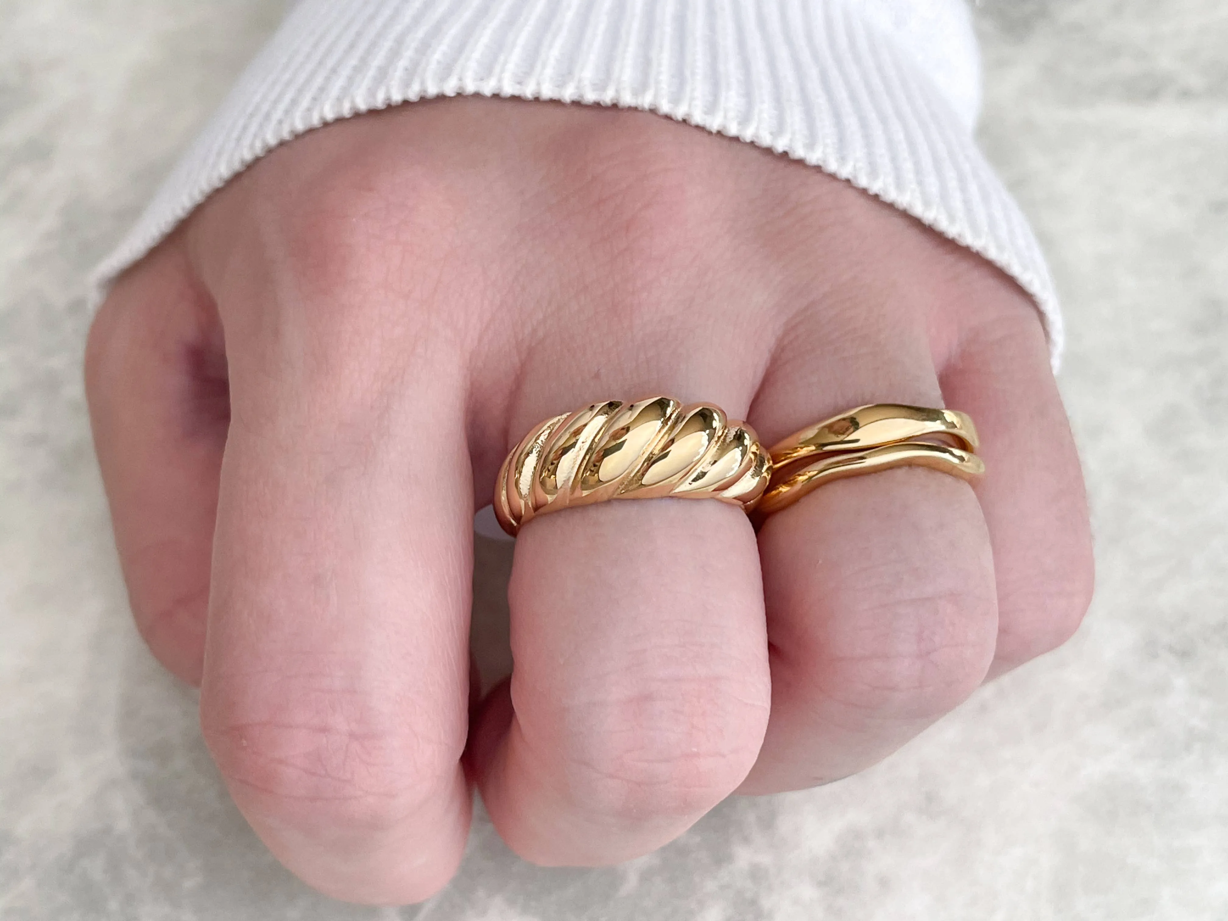 Bold Croissant Ring