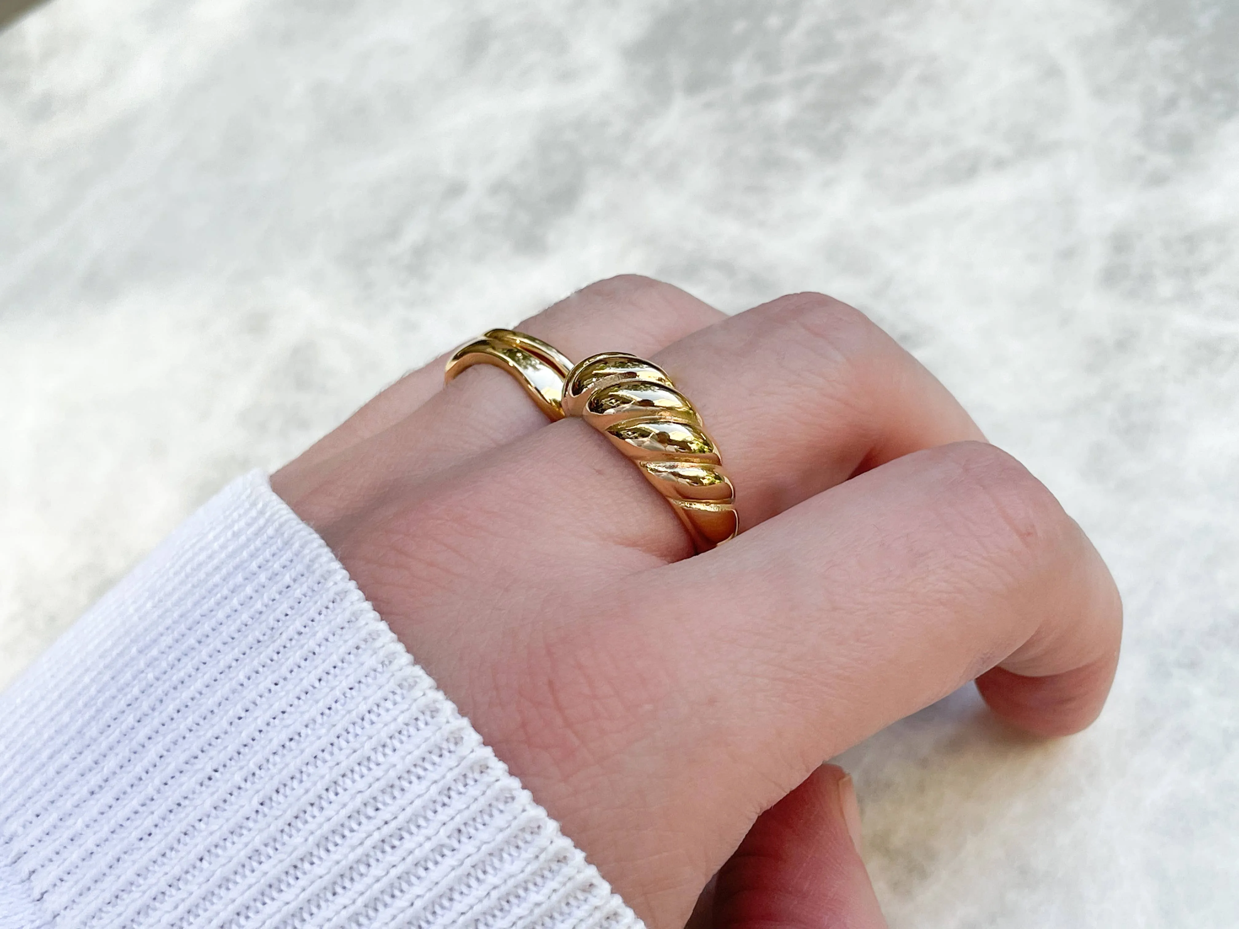 Bold Croissant Ring