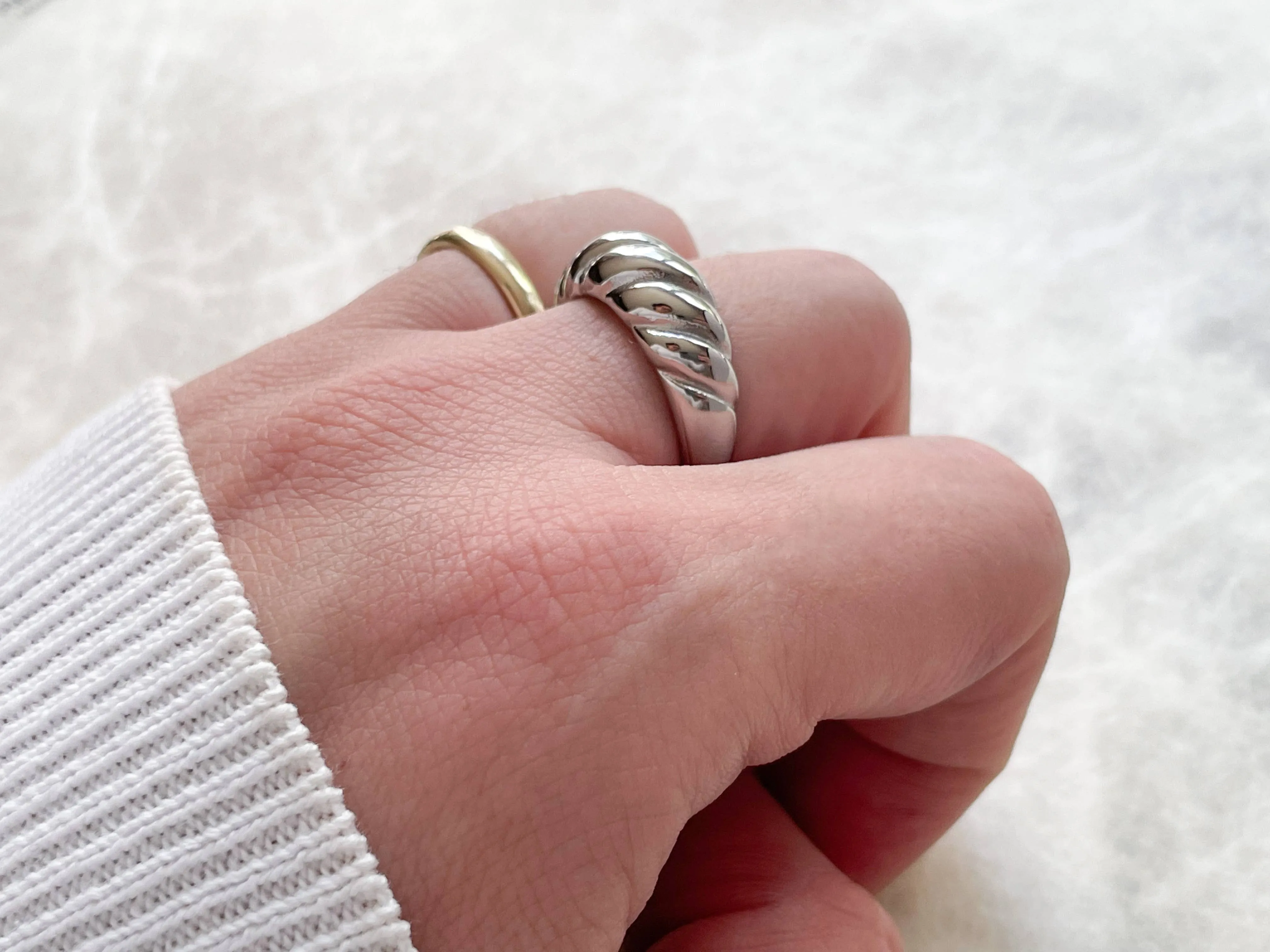 Bold Croissant Ring