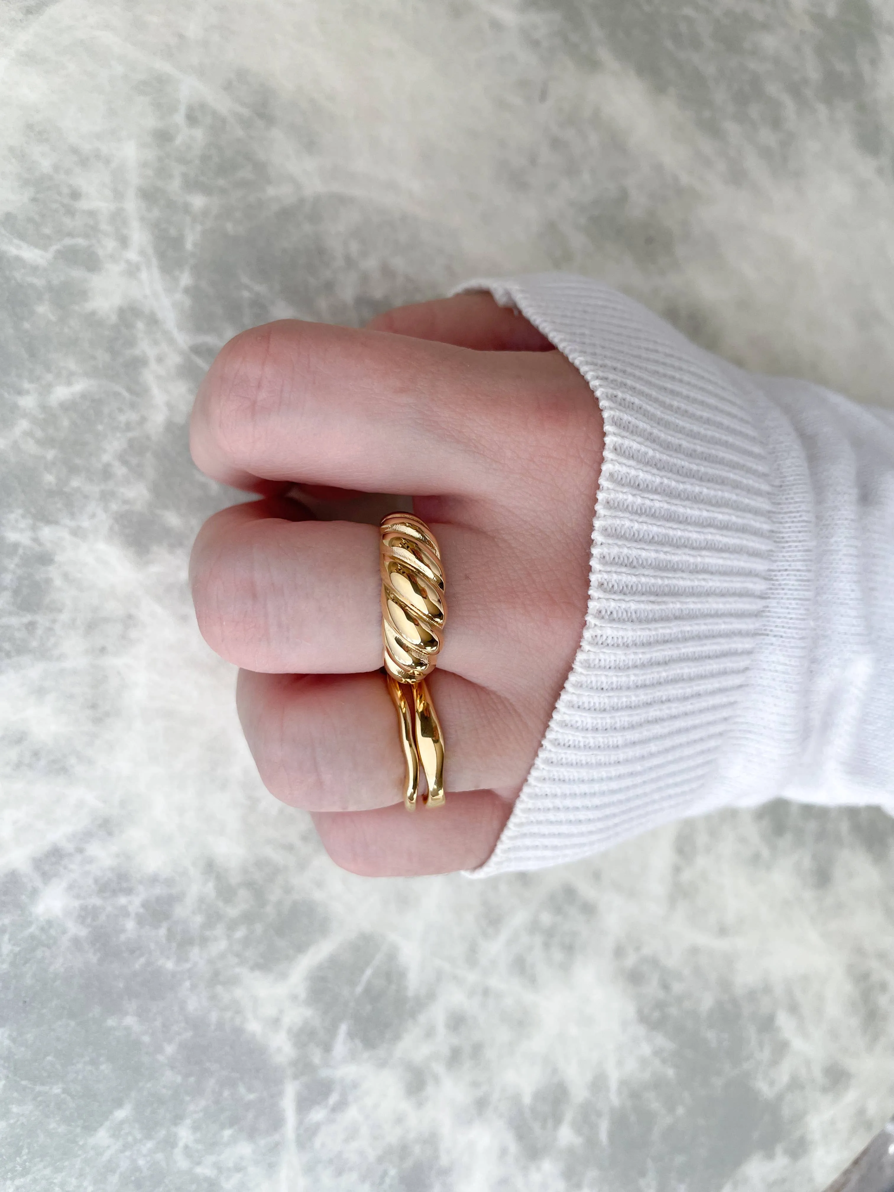 Bold Croissant Ring