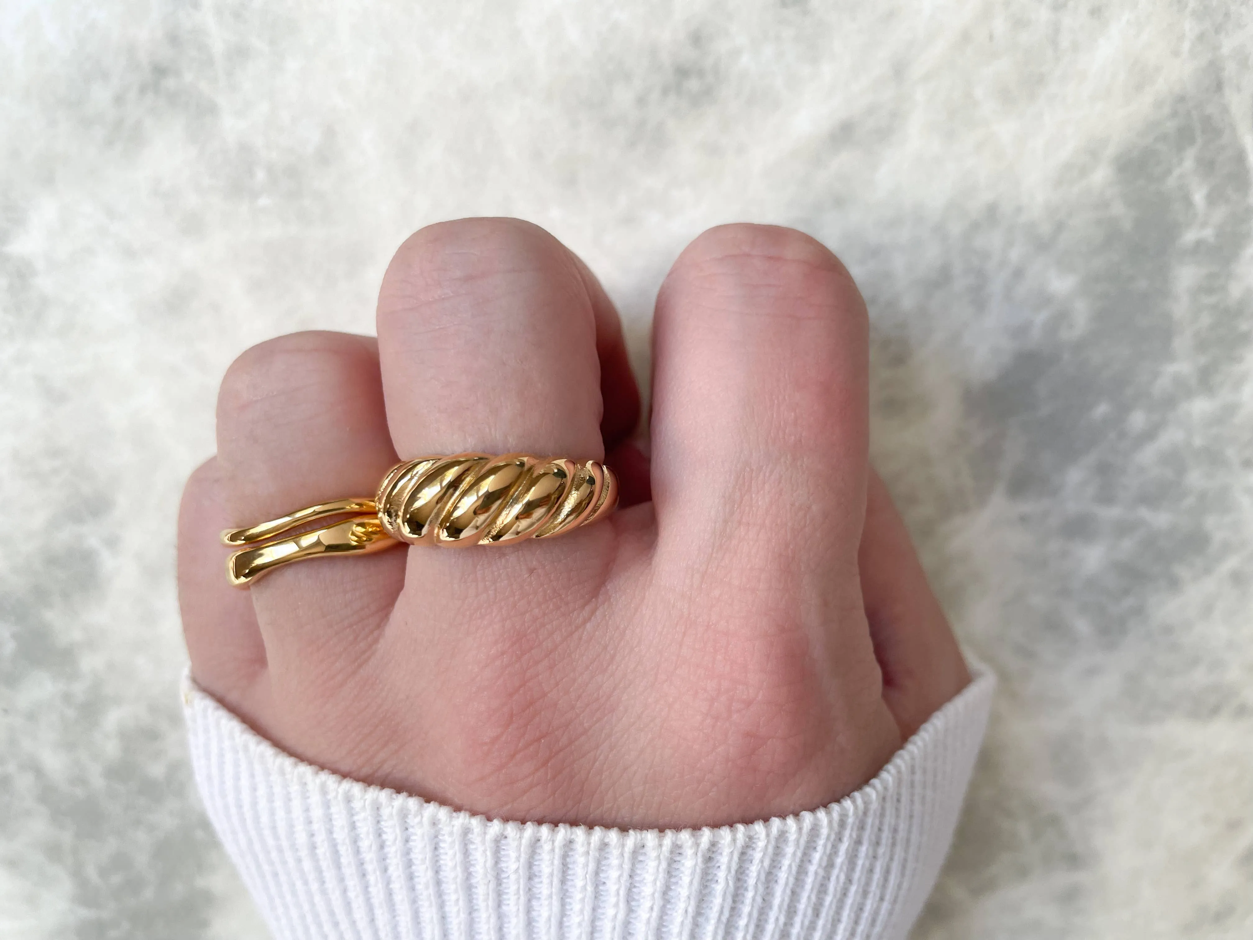 Bold Croissant Ring