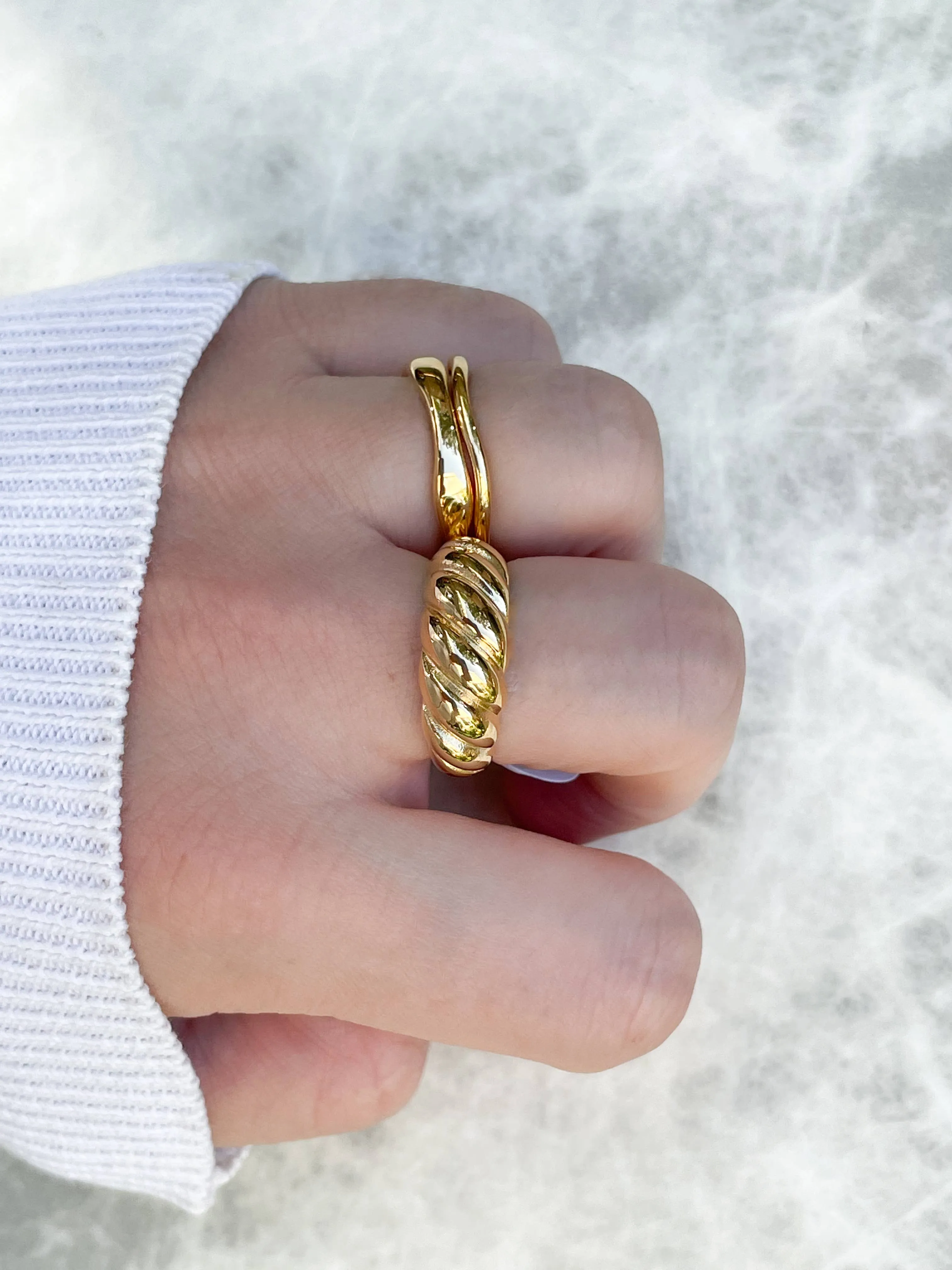 Bold Croissant Ring