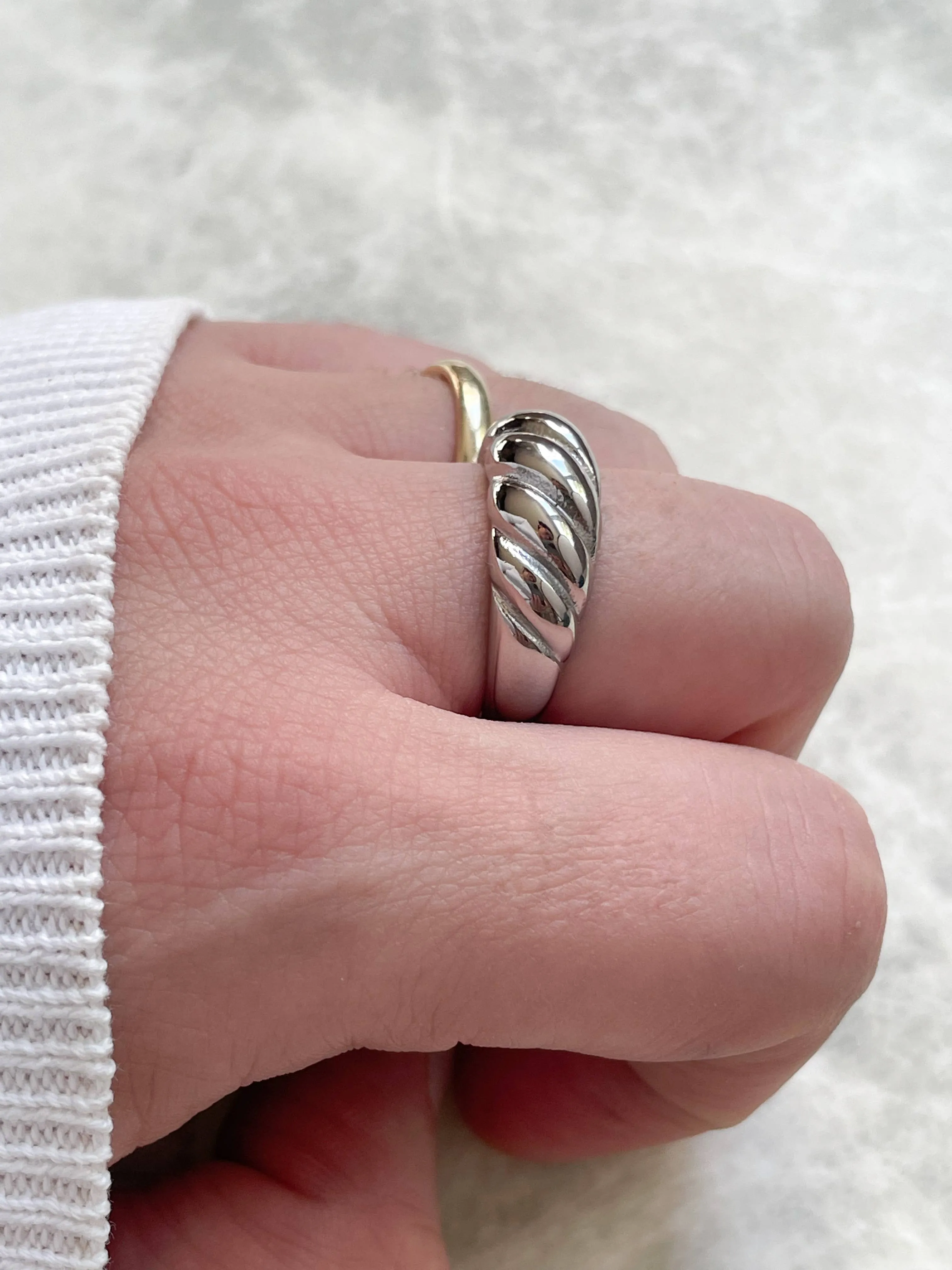 Bold Croissant Ring