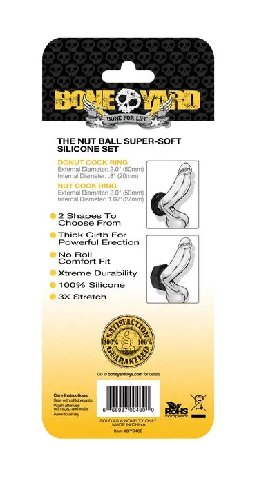 Boneyard Nut Ball Cock Ring Set