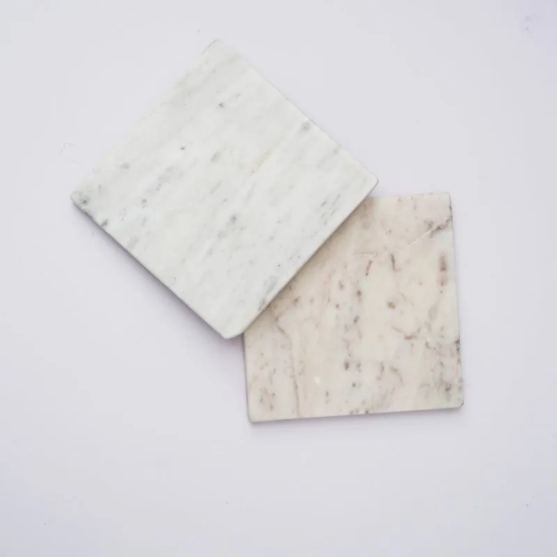 Bruna Square Marble Coaster - Set Of Two