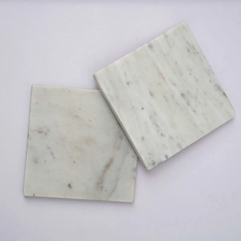 Bruna Square Marble Coaster - Set Of Two