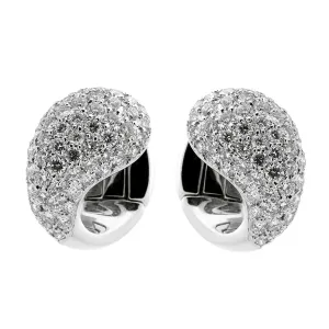 Cartier Diamond Pave Huggy Earrings