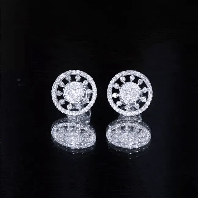 Certified Diamond Statement Stud Earrings