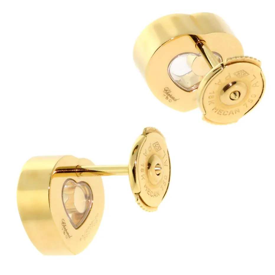 Chopard Happy Diamond Gold Earrings