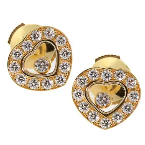 Chopard Happy Diamond Gold Earrings