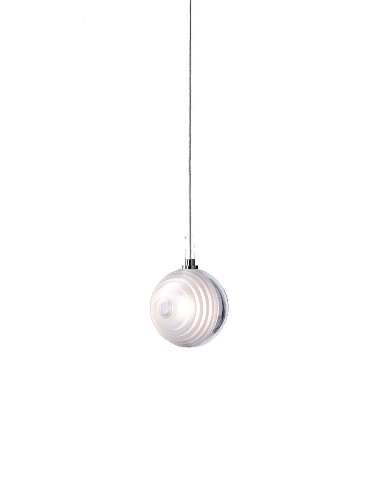 Circular Shiny and Matte Crystal Pendant | Star