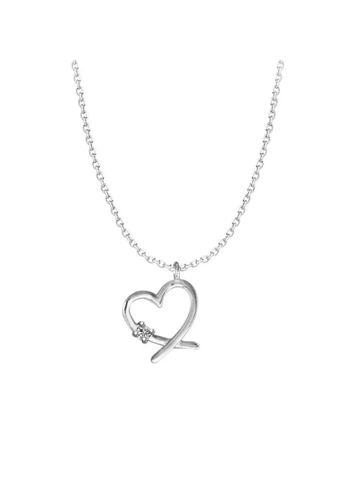 Creative Heart Decor Chain Necklace Dainty Necklace Elegant Jewelry Creative