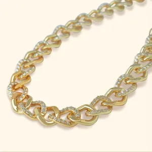 Crystal Modern Chain Choker