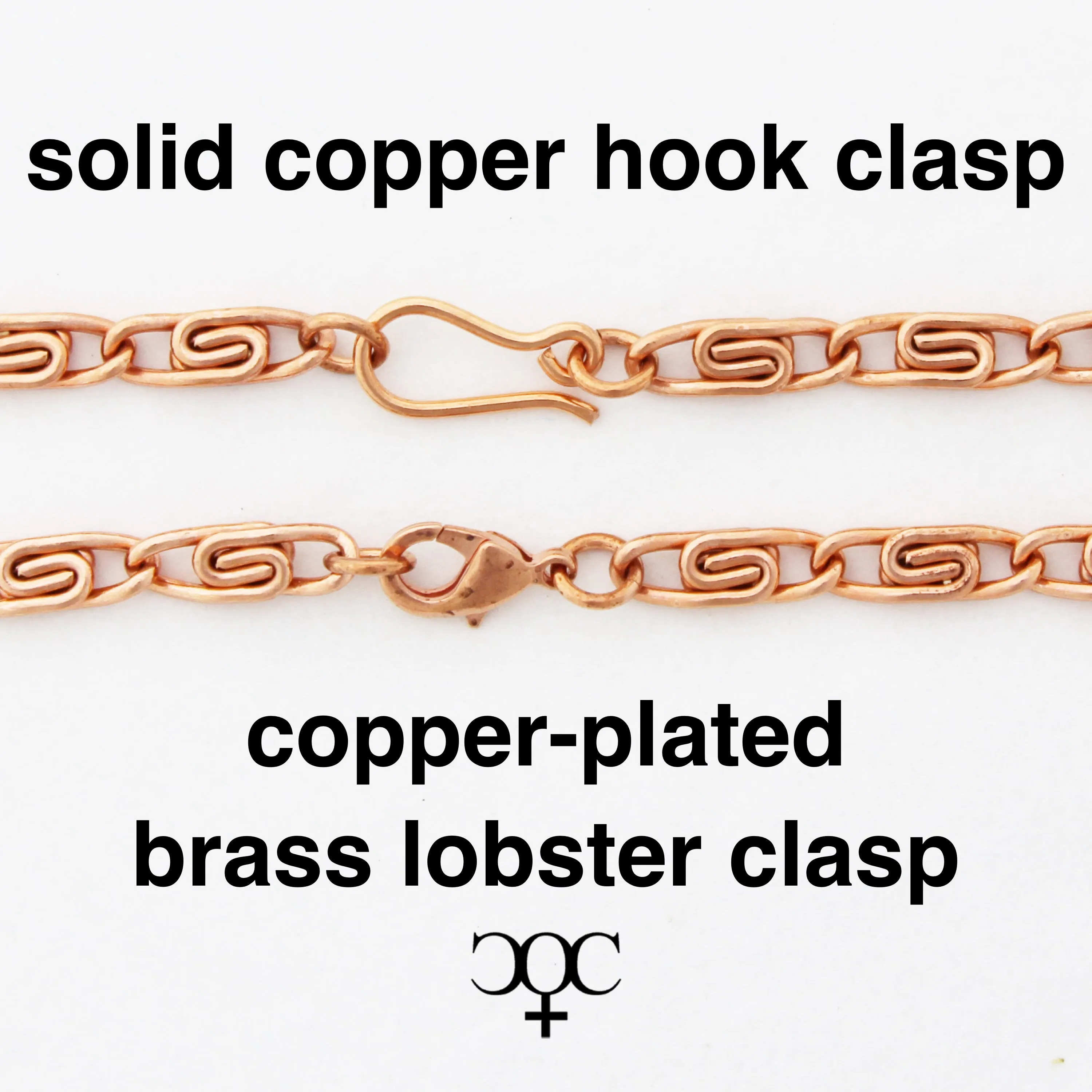 Custom Copper Scroll Chain Bracelet BC66M Medium 5mm Celtic Scroll Chain Bracelet Custom Size