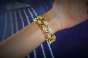 Cz Laxmi Bangles set By Asp Fashion Jewellery