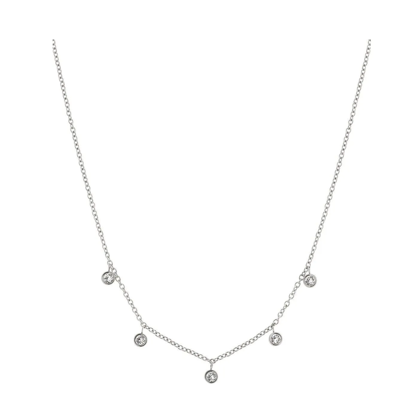 Dew Drop Necklace Multi Steel