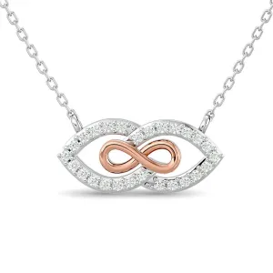 Diamond 1/6 Ct.Tw. Fashion Necklace in 10K Two Tone