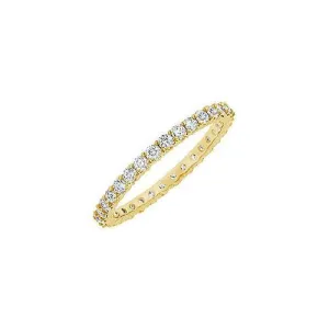 Diamond Eternity Bangle : 14K Yellow Gold 6.00 CT Diamonds