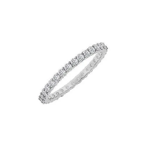 Diamond Eternity Bangle : 18K White Gold - 10.00 CT Diamonds