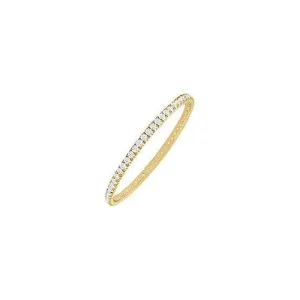 Diamond Eternity Bangle : 18K Yellow Gold - 2.00 CT Diamonds