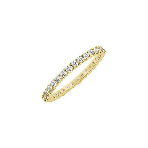 Diamond Eternity Bangle : 18K Yellow Gold - 6.00 CT Diamonds