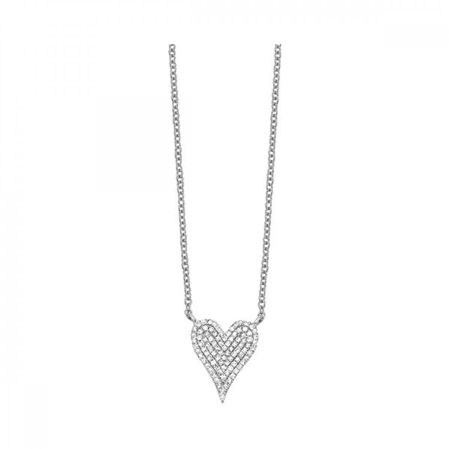 Diamond Pavé Heart Pendant