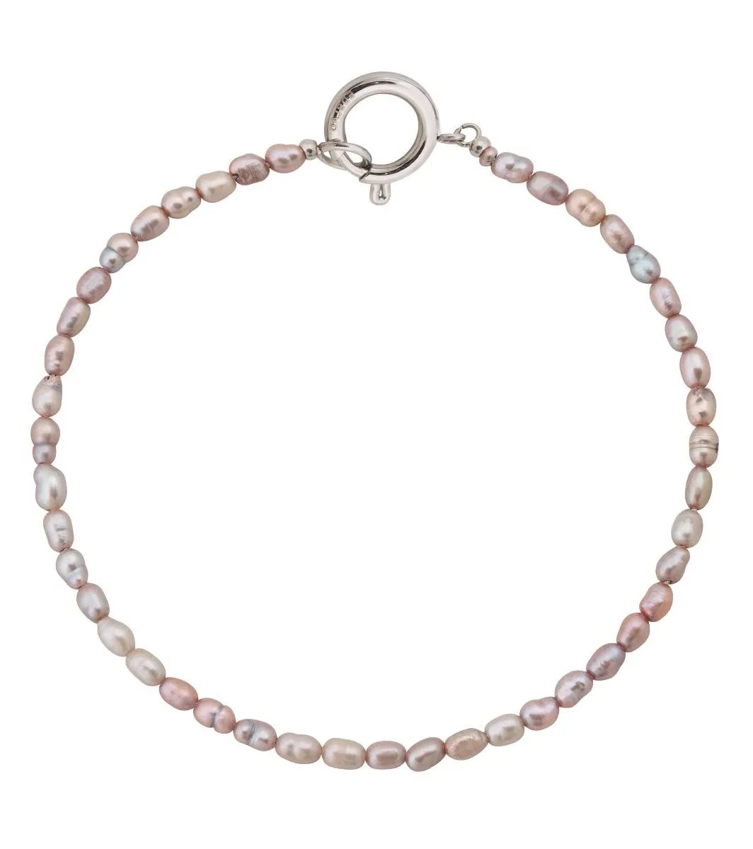 Edblad - Collier Pearl Bracelet - Grey/Steel