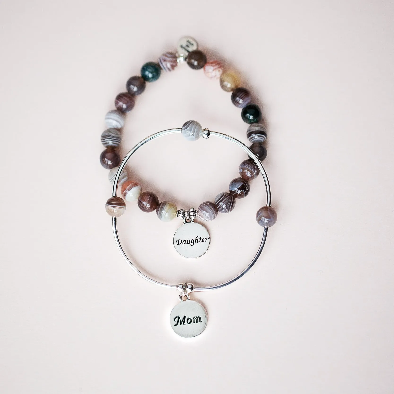 Friend | Stone Beaded Charm Bracelet | Turquoise