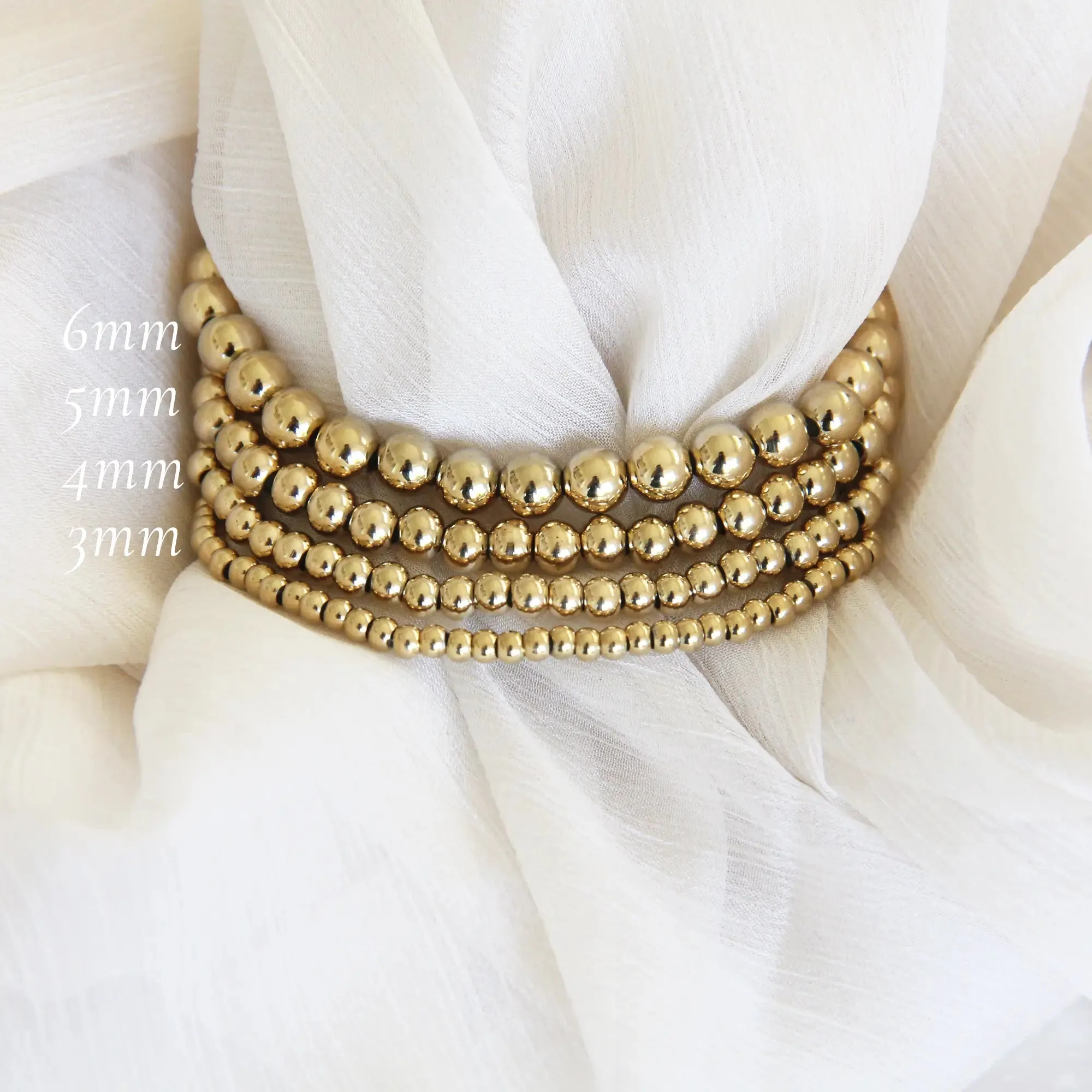 Gold Bead Bracelet