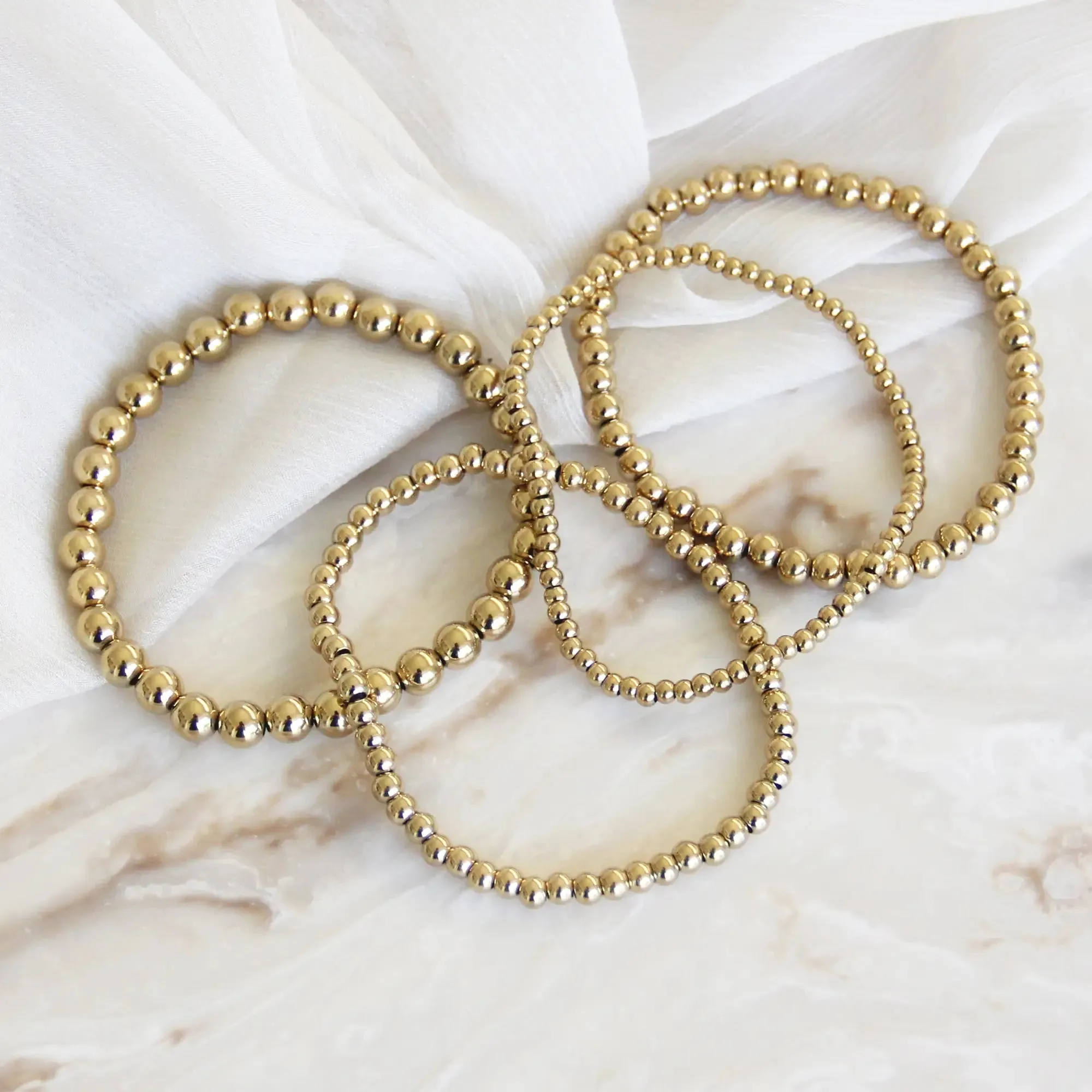 Gold Bead Bracelet