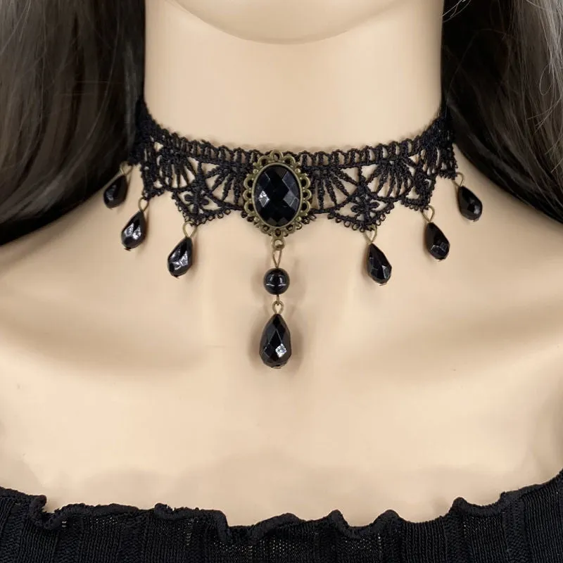 Gothic Lolita Lace Palace Necklace