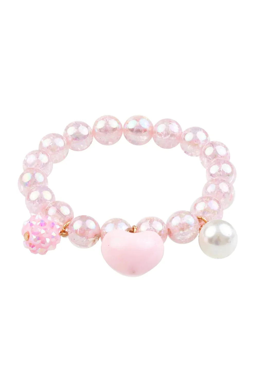 Great Pretenders Pink Heart Bobble Bracelet